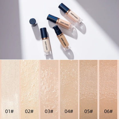 Oil Control Matte Foundation Cream 6 Colors Waterproof Lasting Full Coverage Acne Liquid Concealer Face Base Makeup Cosmetics