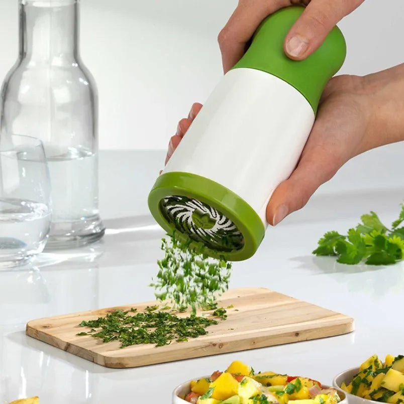 Stainless Steel Kitchen Accessories Gadgets Cooking Tools Blade Green Onion Chopper Slicer Garlic Coriander Cutter Chopper