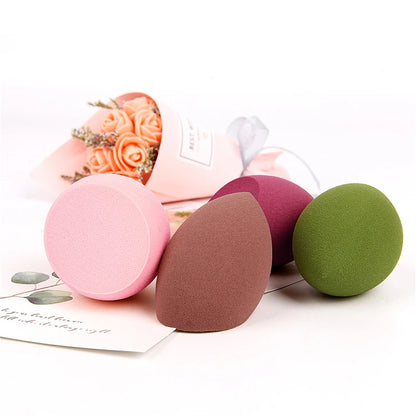 1pcs Cut shape Makeup Sponge Professional Cosmetic Puff For Foundation Concealer Cream Make Up  Sponge Wholesale