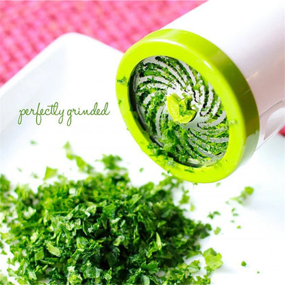 Stainless Steel Kitchen Accessories Gadgets Cooking Tools Blade Green Onion Chopper Slicer Garlic Coriander Cutter Chopper