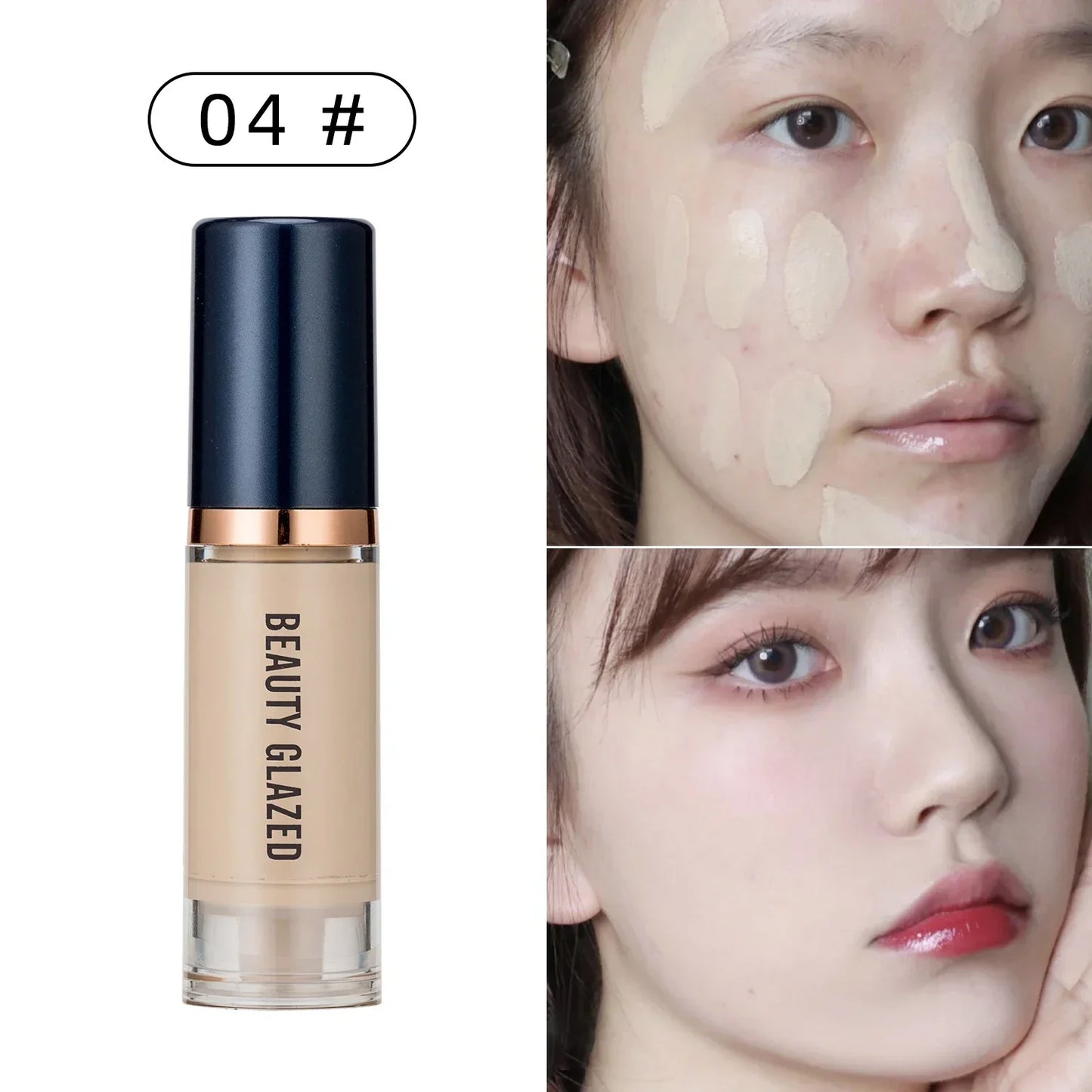 Oil Control Matte Foundation Cream 6 Colors Waterproof Lasting Full Coverage Acne Liquid Concealer Face Base Makeup Cosmetics