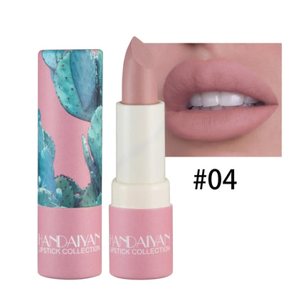 Rose Pink Nude Matte Velvet Lipstick Color Rendering Lasting Non-stick Cup Sexy Lipsticks Waterproof Beauty Lips Makeup Cosmetic