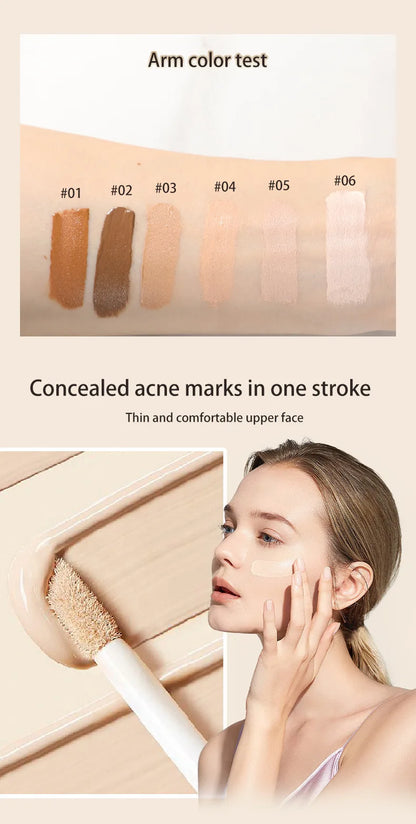 High Coverage Concealer Corrector Anti Dark Circle Freckle Waterproof Foundation Highlighter Pen for Face Makeup Base Cosmetic