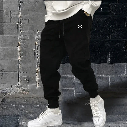 2024 Men's spring and autumn printed jogging pants Casual training pants Fashion high quality fitness sweatpants