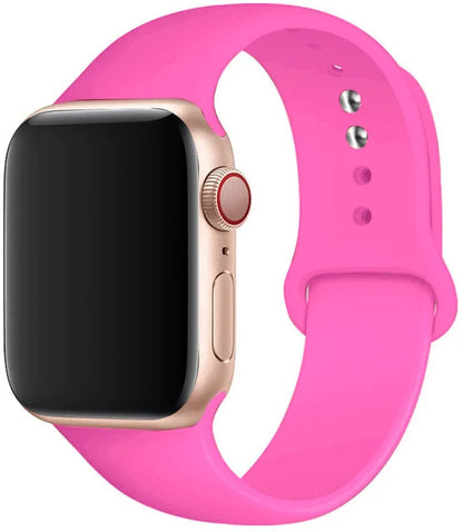 Silicone Strap For Apple Watch band 45mm 41mm 44mm 42mm 49mm 40mm 46mm bracelet correa Apple Watch Series 10, 9, 8, 7, SE, Ultra, 6, 5, 4, 3