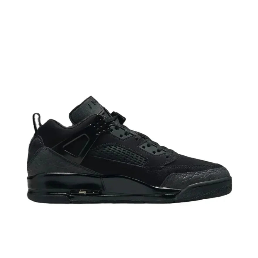 Black Nike Jordan Spizike Low Classic Fashion Men's Basketball Shoes Shock Absorbing and Slip Resistant