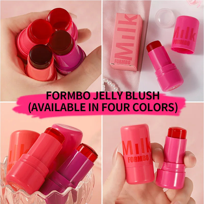 Original Milk Makeup Blush Stick Lip Tinted Cooling Water Jelly Tint Jelly Blush Stick Watercolor Multi-Use Matte Blush Makeup