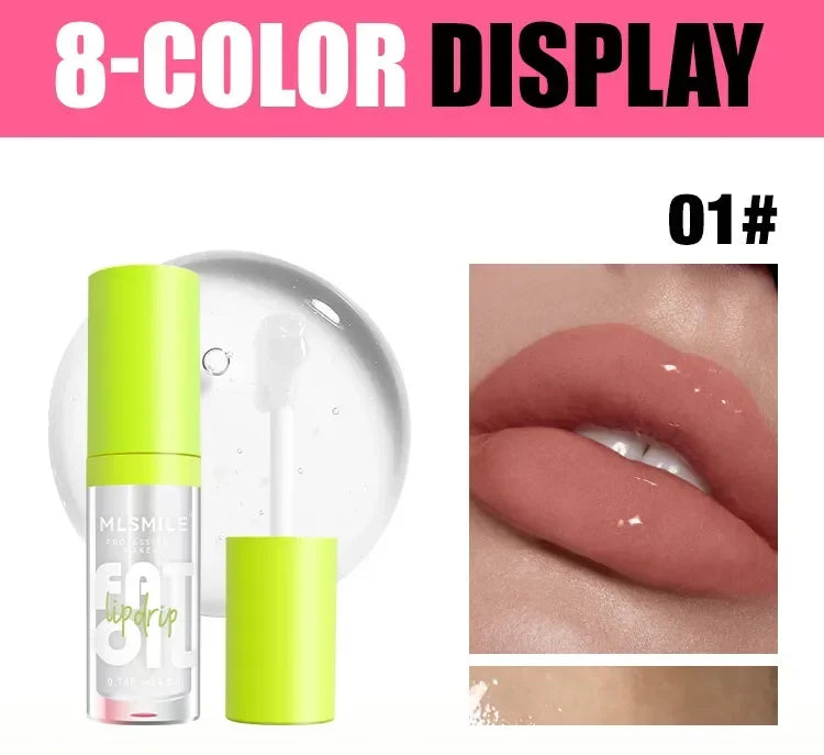 Clear Lip Gloss Moisturizing Lip Oil NonSticky Sexy Plumping Gloss Lips Lipstick Fashion Crystal Jelly Makeup Lip Care Tools New