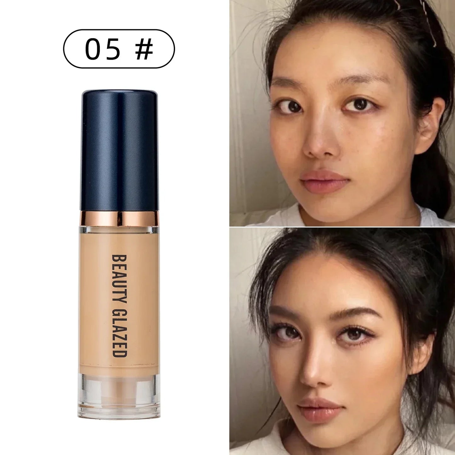 Oil Control Matte Foundation Cream 6 Colors Waterproof Lasting Full Coverage Acne Liquid Concealer Face Base Makeup Cosmetics