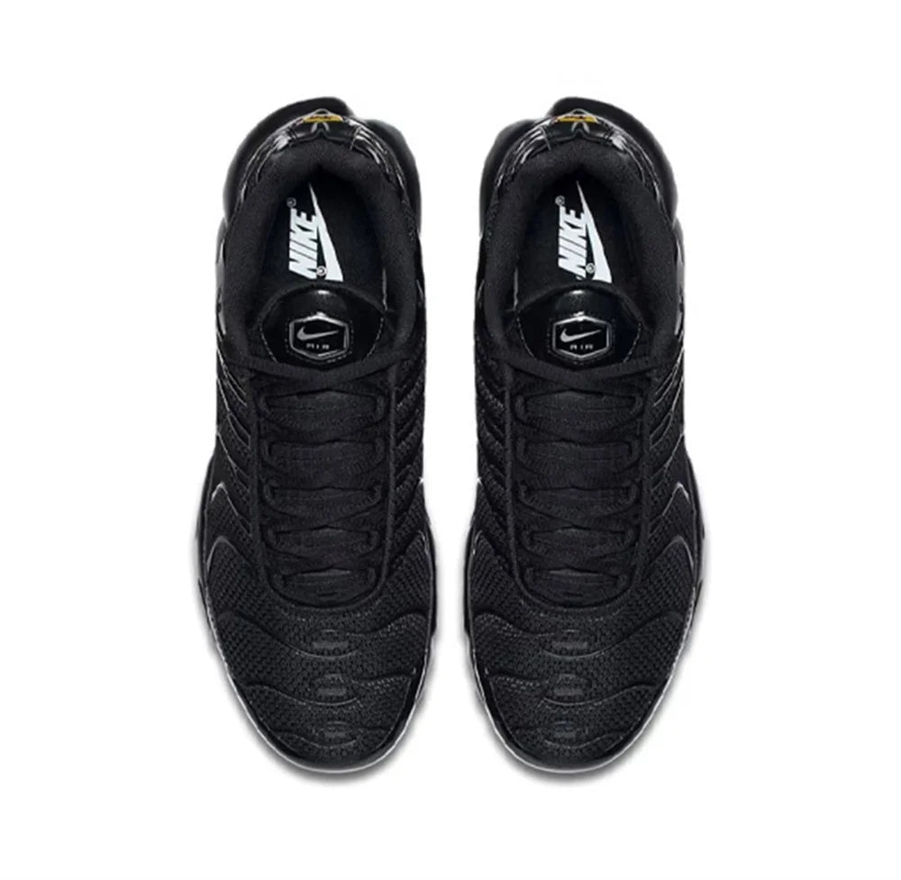 Black Nike Air Max Plus TN Men Women Running Shoes Breathable, Non Slip, Durable Air Cushion, Cushioning Fabric