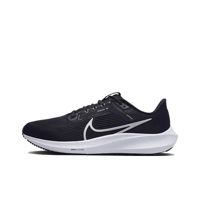 Nike Air Zoom Pegasus 40 Comfortable Fit Low cut Marathon Running Shoe for Men, Black