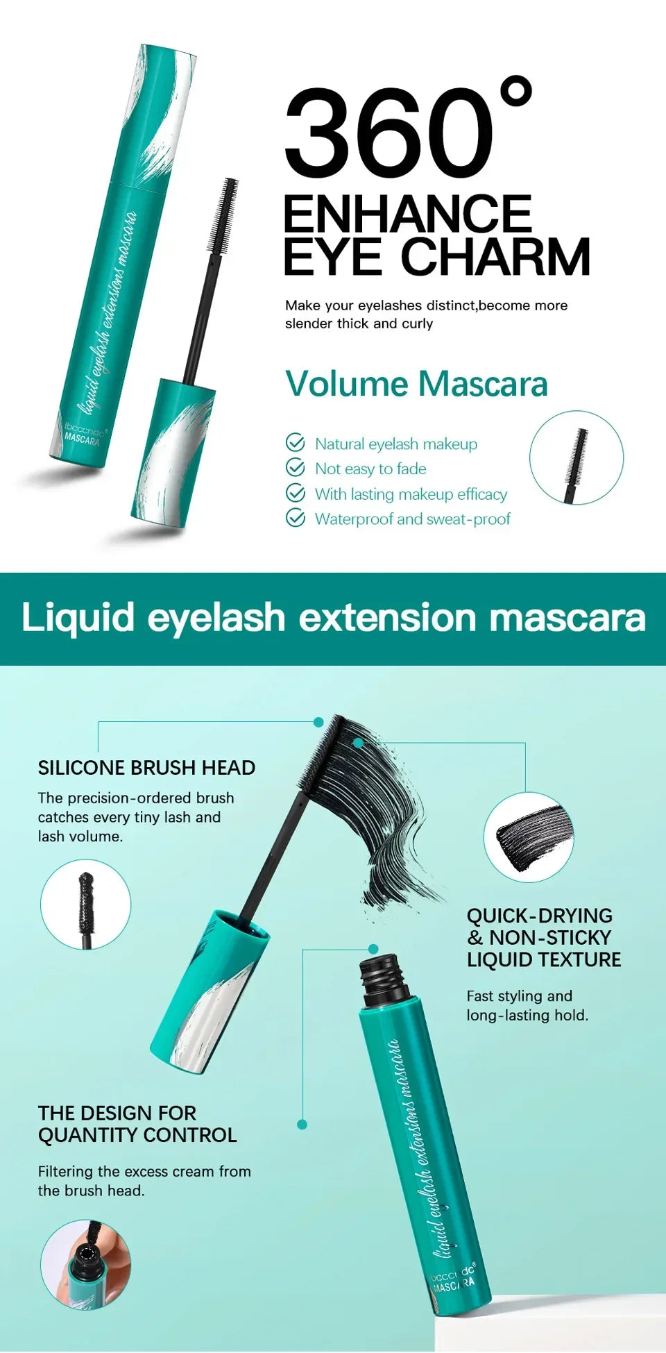 Green Box Mascara Ibcccndc Long, Thickening and Curling Mascara Long-lasting Makeup Sephora Skin Care Wholesale