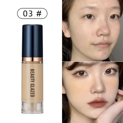 Oil Control Matte Foundation Cream 6 Colors Waterproof Lasting Full Coverage Acne Liquid Concealer Face Base Makeup Cosmetics