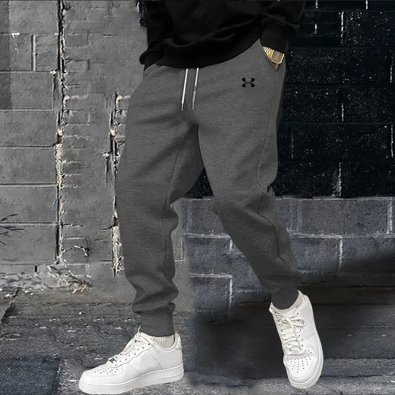 2024 Men's spring and autumn printed jogging pants Casual training pants Fashion high quality fitness sweatpants