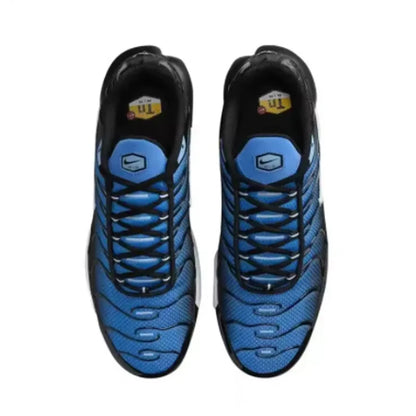 Blue and Black Nike Air Max Plus TN Men Women Running Shoes Breathable, Non Slip, Durable Air Cushion, Cushioning Fabric