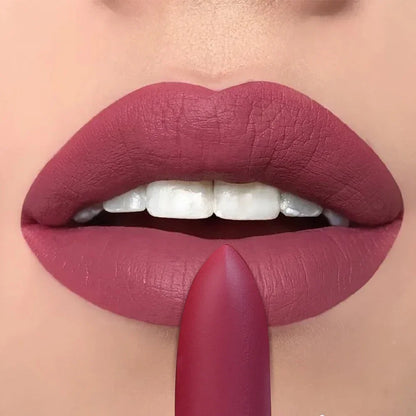 Rose Pink Nude Matte Velvet Lipstick Color Rendering Lasting Non-stick Cup Sexy Lipsticks Waterproof Beauty Lips Makeup Cosmetic