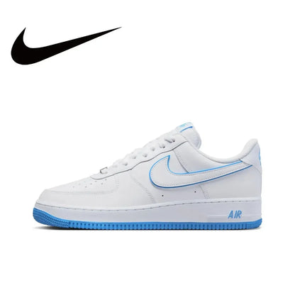 Nike Original White Air Force 1 07 Low Trendy Board Shoes Lightweight Breathable Mens Casual Shoes