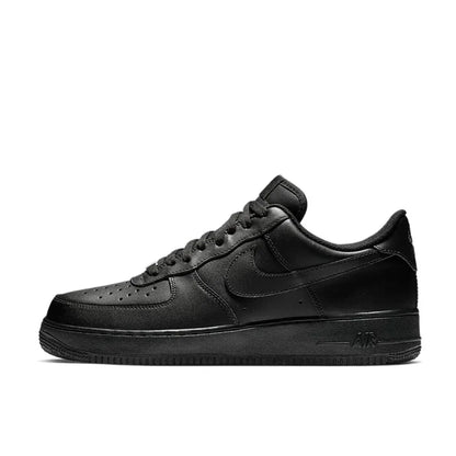 Nike Original Black Air Force 1 07 Low Trendy Board Shoes Lightweight Breathable Mens Casual Shoes