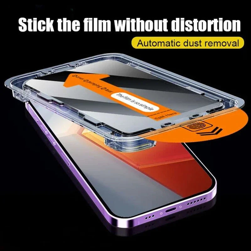 Oleophobic Coating Dust Free Installation Privacy Screen Protector For iPhone 13 11 12 14 15 16 Pro Max XS X XR 14 15 Plus Glass