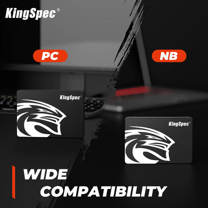 KingSpec SATA SSD 120gb 128gb 256gb 512gb 1TB 2TB SSD Hdd 2.5 Inch SATA3 Solid State Drive for Laptop Desktop P3 P4