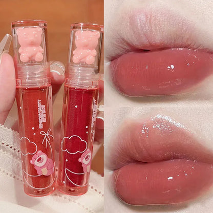 Cute Water Light Lip Gloss Lasting Crystal Glossy Moisturizing Lip Glaze Mirror Nude Liquid Lipstick Women Lips Makeup Cosmetics