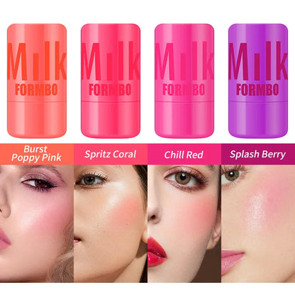 Original Milk Makeup Blush Stick Lip Tinted Cooling Water Jelly Tint Jelly Blush Stick Watercolor Multi-Use Matte Blush Makeup