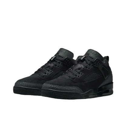 Black Nike Jordan Spizike Low Classic Fashion Men's Basketball Shoes Shock Absorbing and Slip Resistant