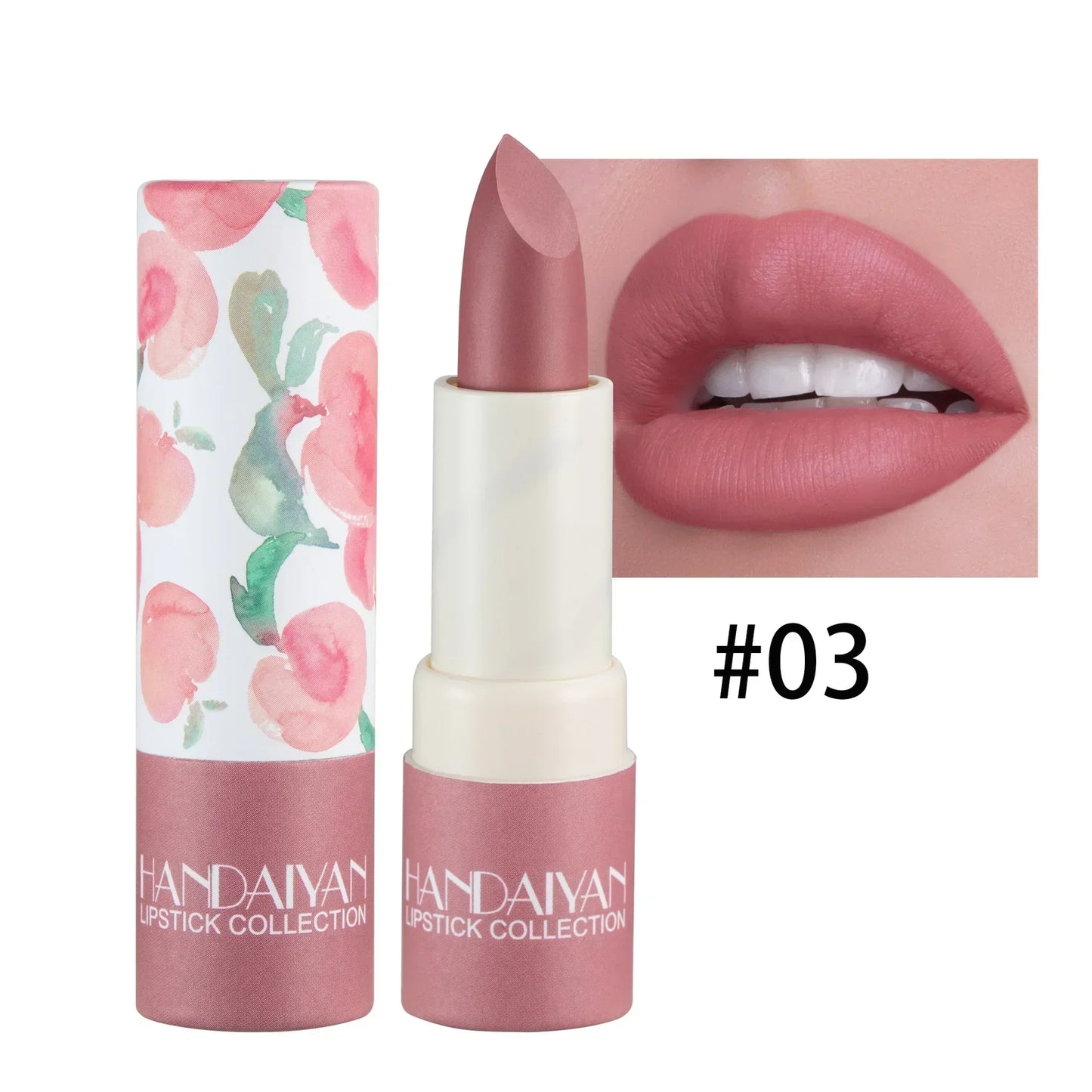 Rose Pink Nude Matte Velvet Lipstick Color Rendering Lasting Non-stick Cup Sexy Lipsticks Waterproof Beauty Lips Makeup Cosmetic