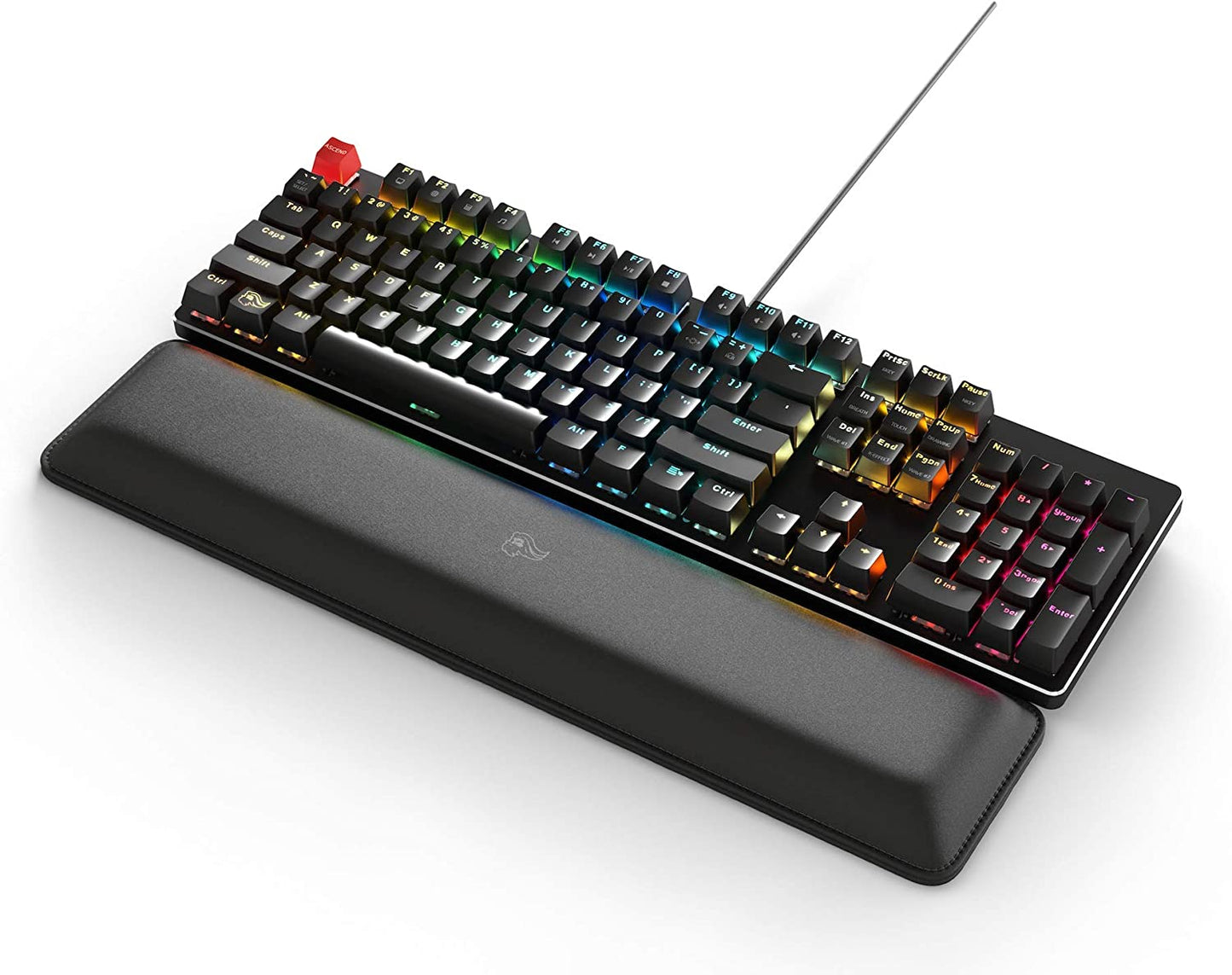 Custom Gaming Keyboard - GMMK 100% Percent Full Size - USB Wired Mechanical Keyboard - RGB Hot Swappable Switches & Keycaps - Black Metal Top Plate